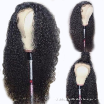 Wholesale Virgin Hair Vendors Brazilian Cuticle Aligned Raw Virgin Human Hair Full Lace Wig Deep Human Lace Wig For Black Women